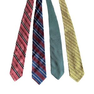 Mens Ties Lot of 4 Ties Robert Talbott, Tommy Hilfiger, Gap, Izod Office Work